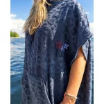 CHEETAH HOODED poncsó
