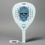 2026 SKULLPADEL V2080 white blue 12K  SOFT padel ütő